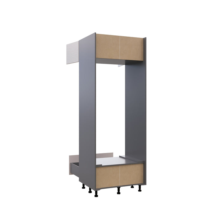Wallkitchens Wood White Glossy Oven Cabinet White Glossy 3