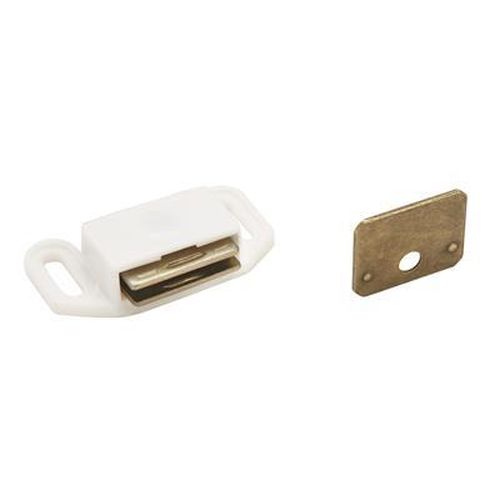 Functional Hardware Plastic White Cabinet Catch 1