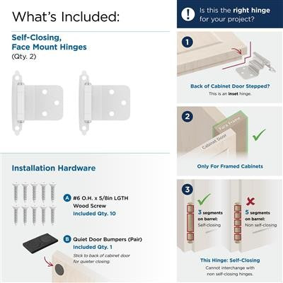 Decorative Hinges Steel White Cabinet Hinge 3