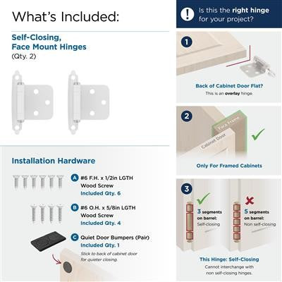 Decorative Hinges Steel White Cabinet Hinge 3