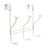 Over-the-Door Steel White Hook 1