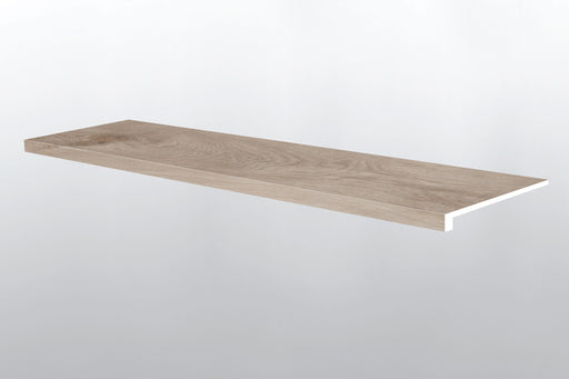 XL Prescott Whitefield Gray Luxury Vinyl Moulding / Trim - 12" x 47.25" Stair Tread Eased Edge