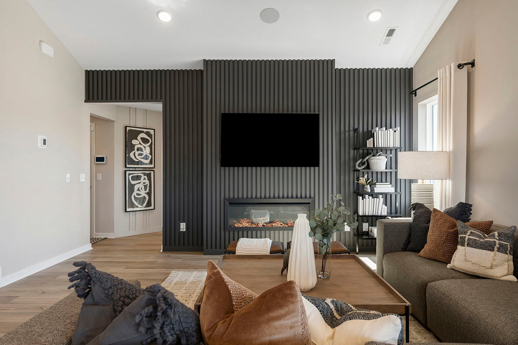 Acoustic Wood Slat Panel Wood Ebony Tile Low Gloss 3