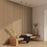 Acoustic Wood Slat Panel Wood Natural Reeded Tile Low Gloss 3