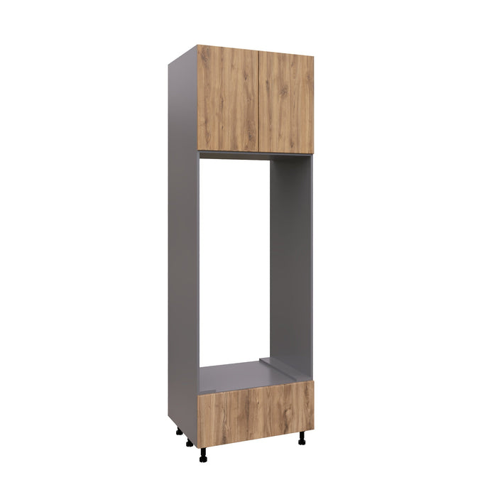 Wallkitchens Wood Natural Teak  Oven Cabinet Natural Teak 1