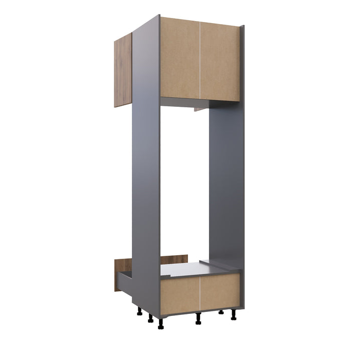 Wallkitchens Wood Natural Teak  Oven Cabinet Natural Teak 2