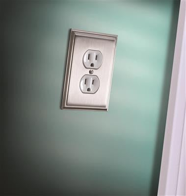 Mulholland Zinc Satin Nickel Wall Plate 4