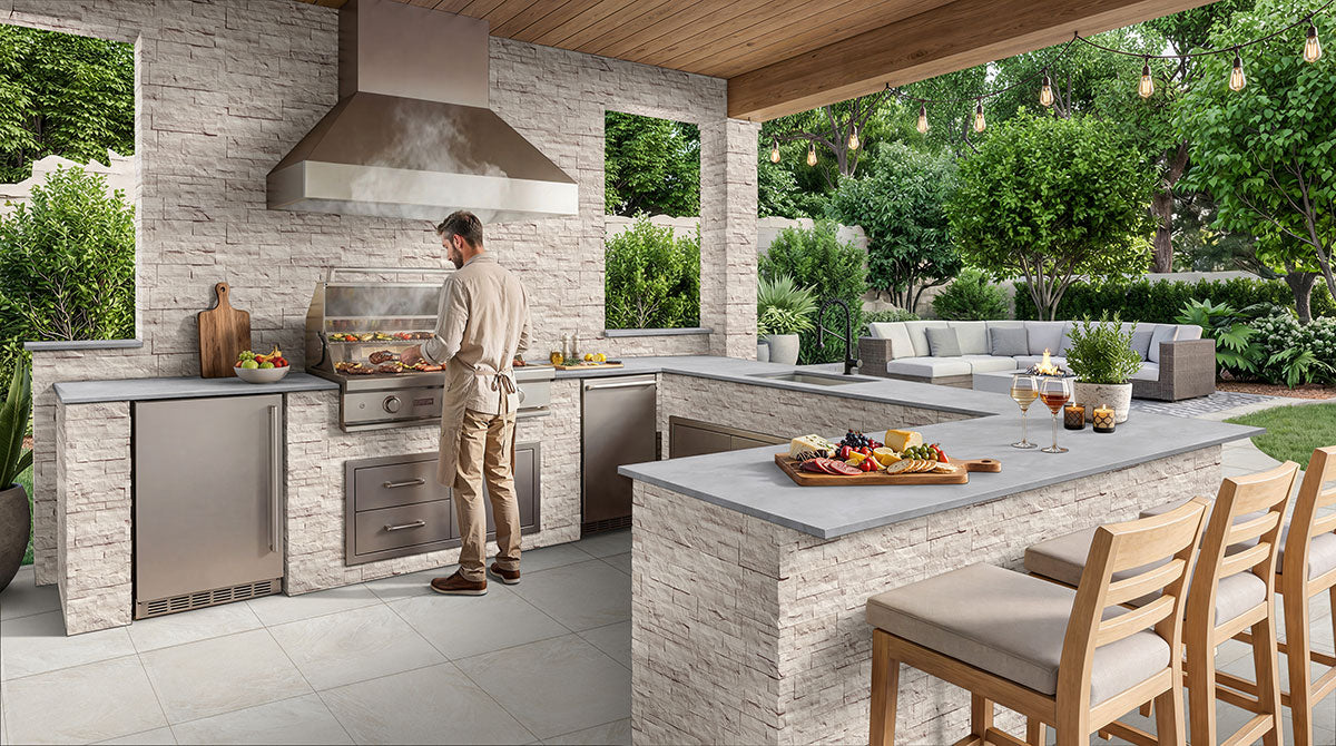 XL Rockmount Stacked Stone Panel Limestone Canyon Oak Ledgestone Natural 10