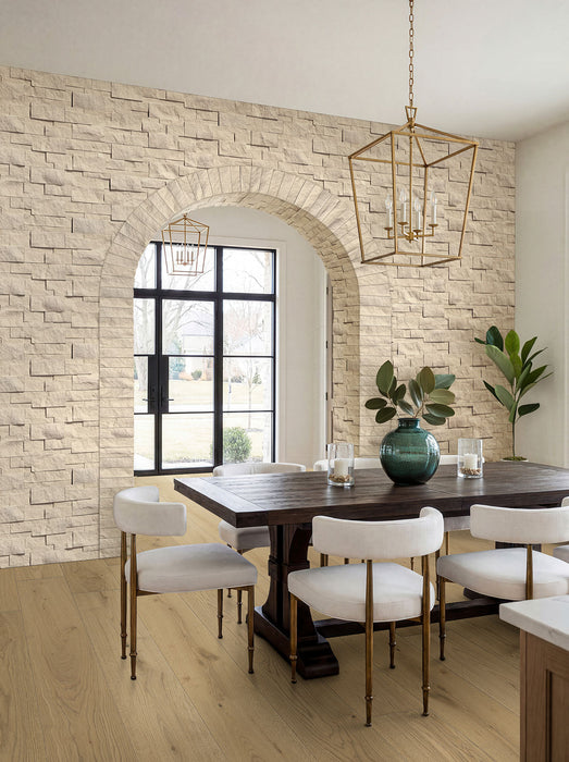 XL Rockmount Stacked Stone Panel Sandstone Laguna Blonde Ledgestone Split Face 6