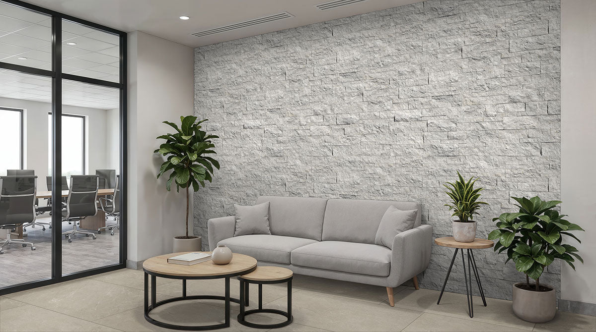 XL Rockmount Stacked Stone Panel Marble Laguna Gray Ledgestone Split Face 10
