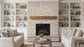XL Rockmount Stacked Stone Panel Marble Royal Cream Ledgestone Split Face 4