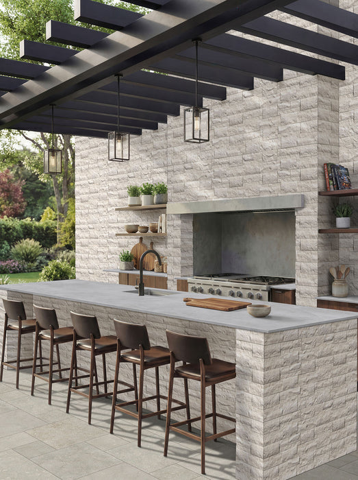 XL Rockmount Stacked Stone Panel Limestone Taja Cream Ledgestone Split Face 7