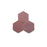 Full Tile Sample - Zellige Plum Clay Tile - 3.5" x 4" Hexagon x 3/8" Glazed