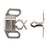 Functional Hardware Steel Zinc Cabinet Catch 1