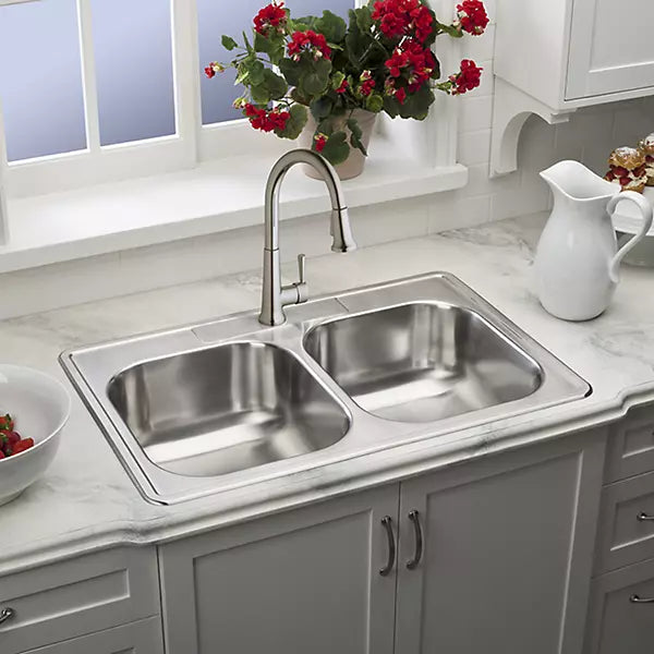 Brass Lustrous Steel Kitchen Faucet Lustrous Steel 2