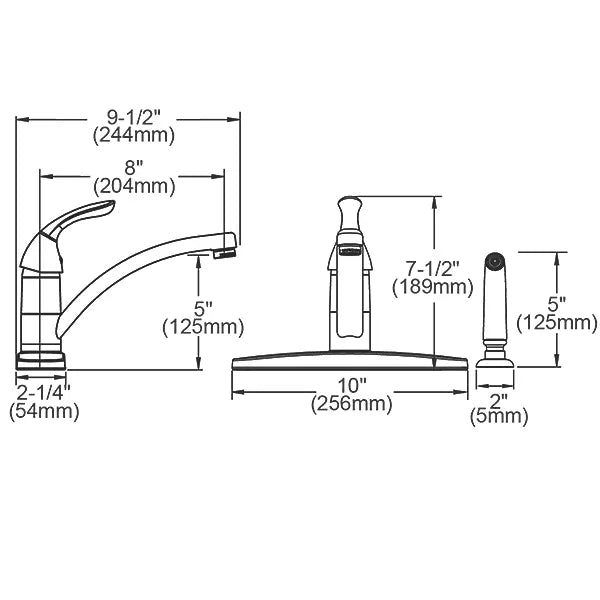Brass Chrome Kitchen Faucet Chrome 4