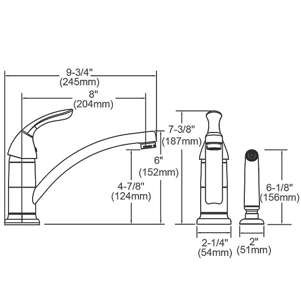 Brass Chrome Kitchen Faucet Chrome 3