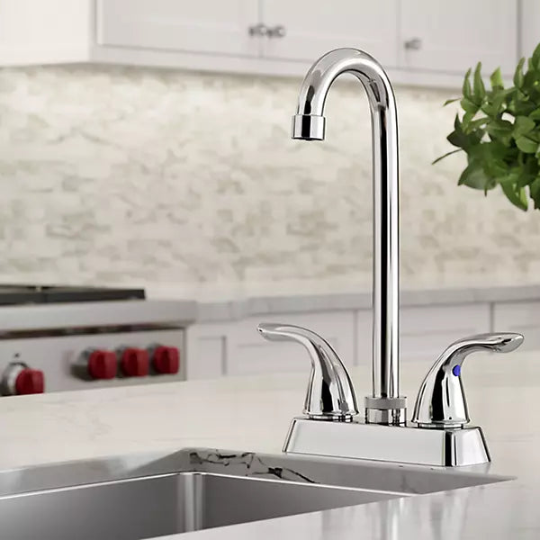 Brass Chrome Kitchen Faucet Chrome 2