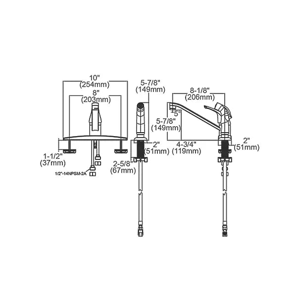Brass Chrome Kitchen Faucet Chrome 2