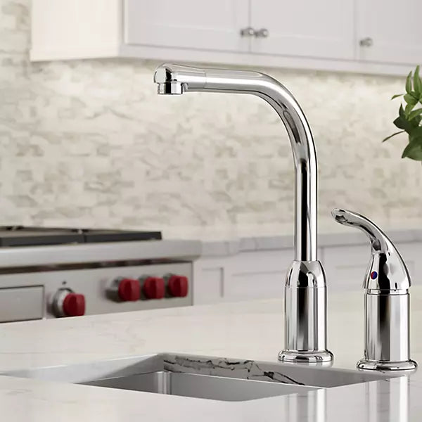 Brass Chrome Kitchen Faucet Chrome 2