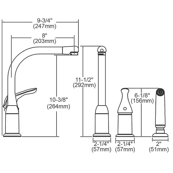 Brass Chrome Kitchen Faucet Chrome 3