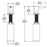 ABS Black Stainless Soap Dispenser Black Stainless 2