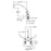 Chrome plated Brass Chrome Plated Brass Kitchen Faucet Chrome plated Brass 3