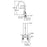 Chrome plated Brass Chrome Kitchen Faucet Chrome 4