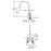 Chrome plated Brass Chrome Kitchen Faucet Chrome 2