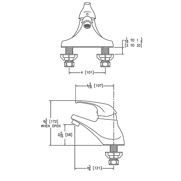 Chrome plated Brass Chrome Bathroom Faucet Chrome 2