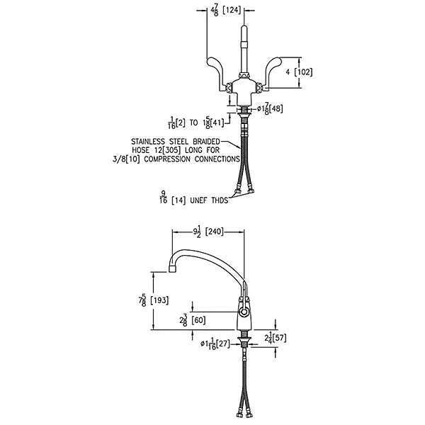 Chrome plated Brass Chrome Kitchen Faucet Chrome 2