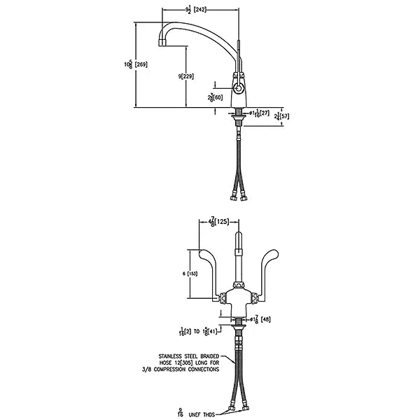 Chrome plated Brass Chrome Kitchen Faucet Chrome 3
