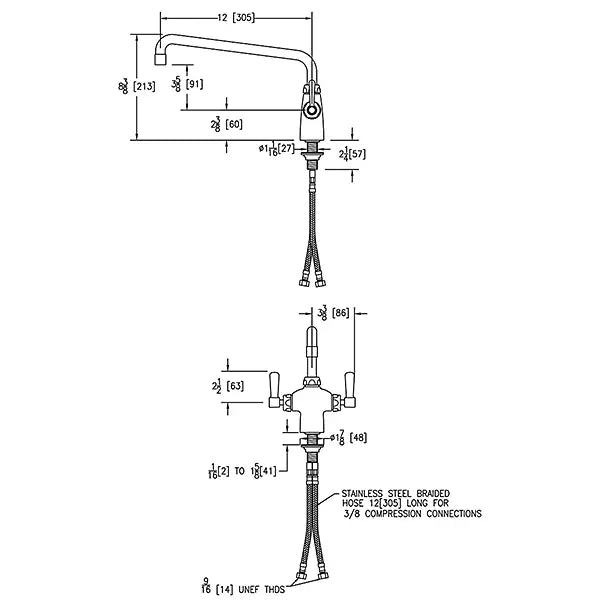 Chrome plated Brass Chrome Kitchen Faucet Chrome 3