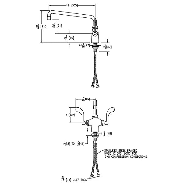 Chrome plated Brass Chrome Kitchen Faucet Chrome 3