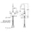 Chrome plated Brass Chrome Kitchen Faucet Chrome 2
