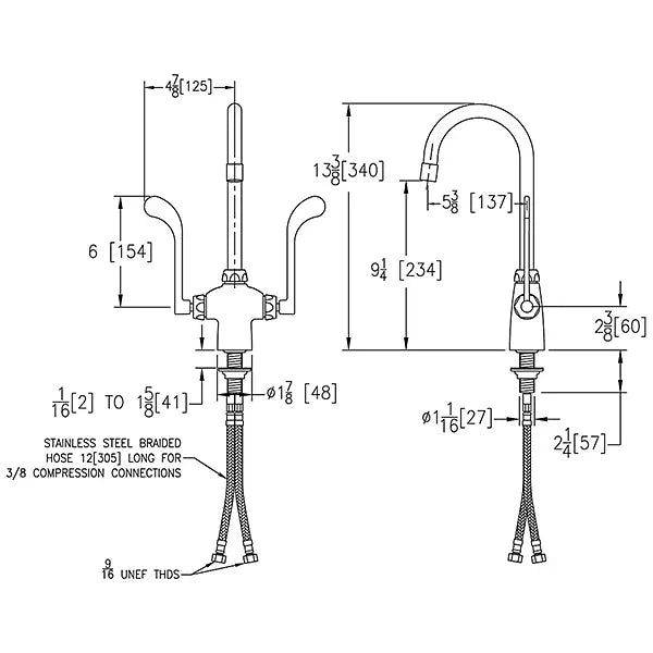 Chrome plated Brass Chrome Kitchen Faucet Chrome 2