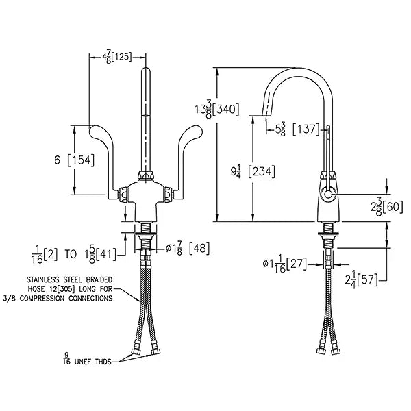 Chrome plated Brass Chrome Kitchen Faucet Chrome 3