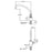 Chrome plated Brass Chrome Kitchen Faucet Chrome 2