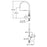 Chrome plated Brass Chrome Kitchen Faucet Chrome 2