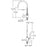 Chrome plated Brass Chrome Kitchen Faucet Chrome 2