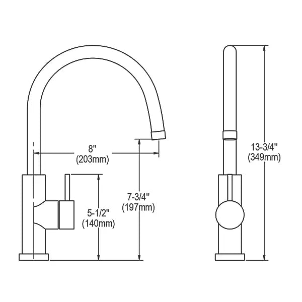 Stainless Steel Stainless Steel Kitchen Faucet Stainless Steel 6