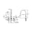 Chrome plated Brass Chrome Kitchen Faucet Chrome 5