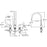 Chrome plated Brass Chrome Kitchen Faucet Chrome 2