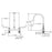 Chrome plated Brass Chrome Kitchen Faucet Chrome 2