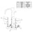 Chrome plated Brass Chrome Plated Brass Kitchen Faucet Chrome plated Brass 2