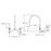 Chrome plated Brass Chrome Plated Brass Kitchen Faucet Chrome plated Brass 3