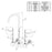 Chrome plated Brass Chrome Plated Brass Kitchen Faucet Chrome plated Brass 2