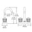 Chrome plated Brass Chrome Bathroom Faucet Chrome 3