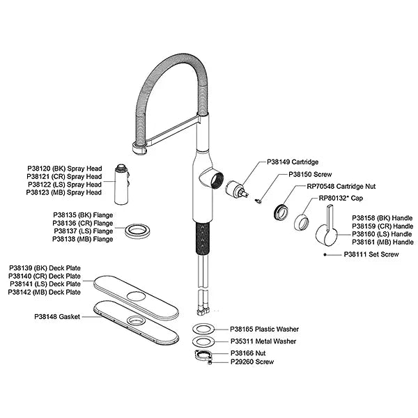 Avado Brass Black Stainless Kitchen Faucet Black Stainless 7