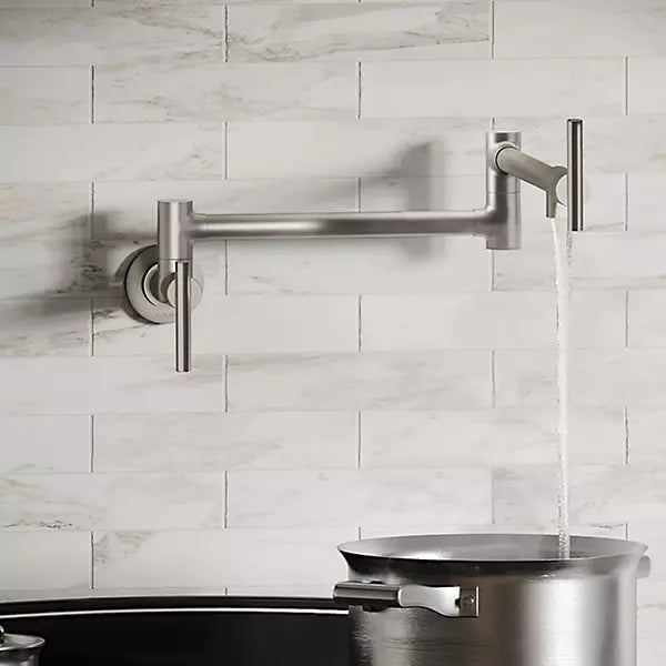 Avado Brass Lustrous Steel Kitchen Faucet Lustrous Steel 4